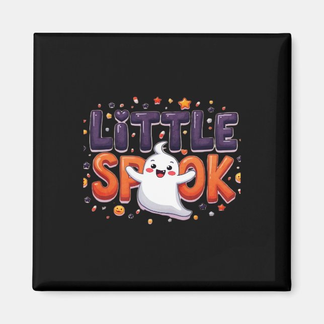 Aimant Little Spook Cute Halloween style créatif (Devant)