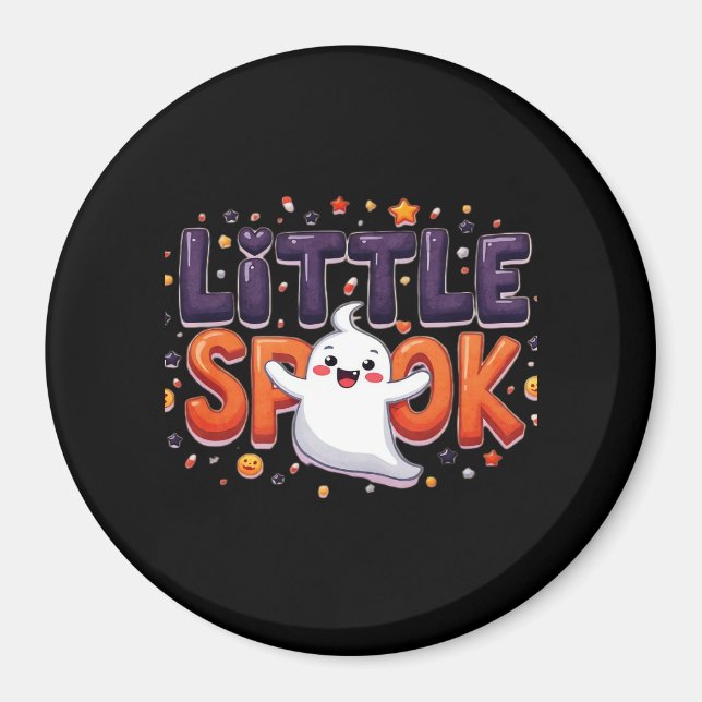 Aimant Little Spook Cute Halloween style créatif (Devant)