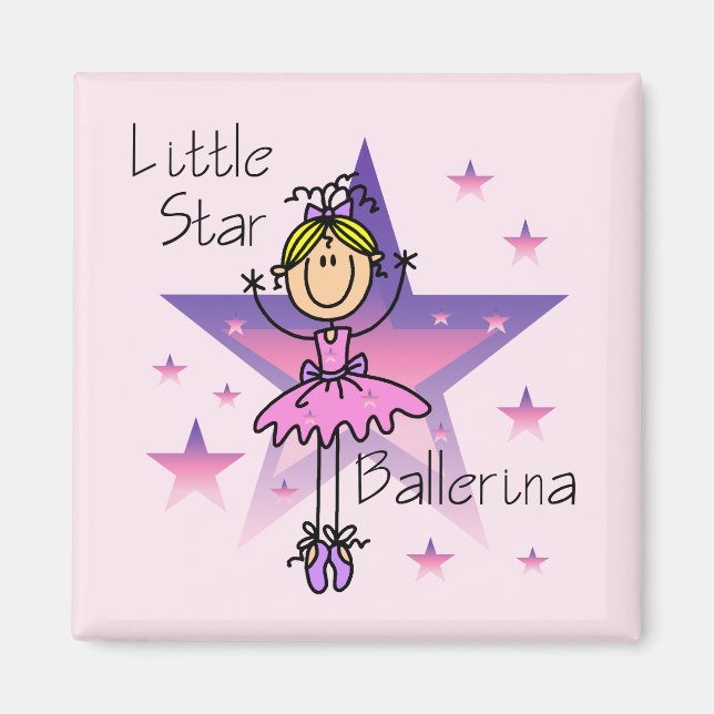 Aimant Little Star Ballerina - Cheveux blond (Devant)
