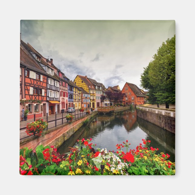 Aimant Little Venice, petite Venise, en Colmar, France (Devant)