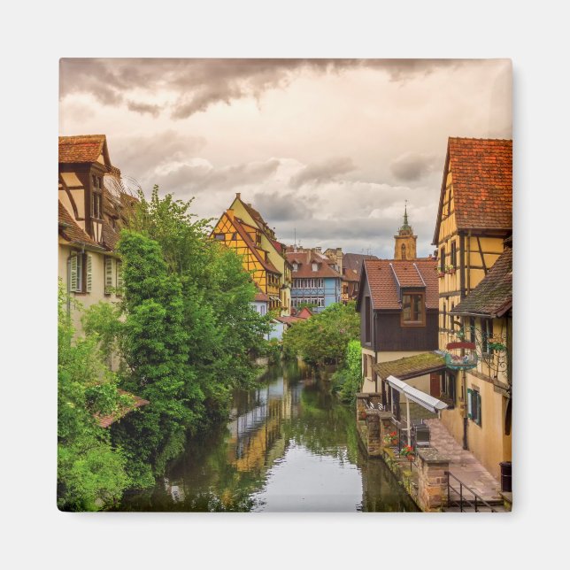 Aimant Little Venice, petite Venise, en Colmar, France (Devant)