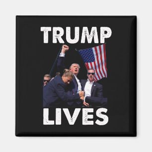 Aimant Live Donald Trump Mug Shot - Ne jamais abandonner