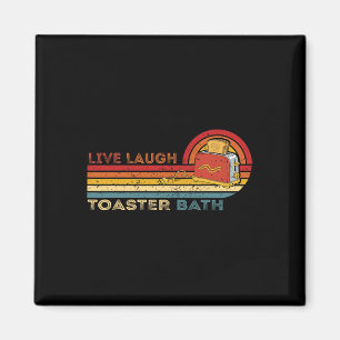 Aimant Live Laugh Toaster The Vintage Skeleton Meme Dark 