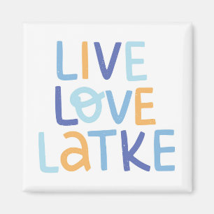 Aimant Live Love Latke Hanoukka Design