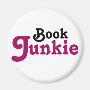 Aimant Livre amusant Junkie Lecture Cadeau