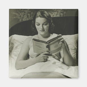 Aimant Livre de lecture de femme