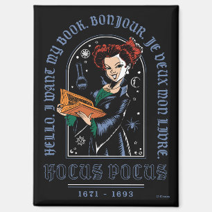 Aimant Livre des sorts de Hocus Pocus Winifred