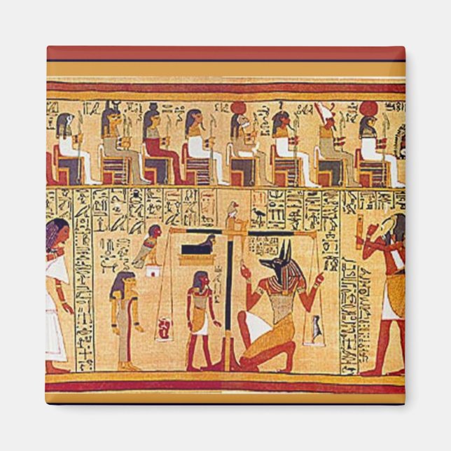 Aimant Livre égyptien antique des morts. (Devant)