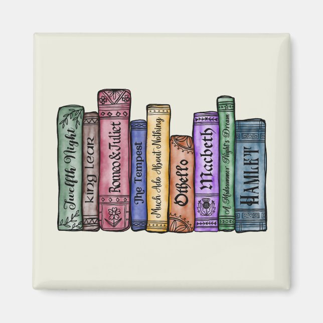 Aimant Livres Shakespeare No.1 (Devant)