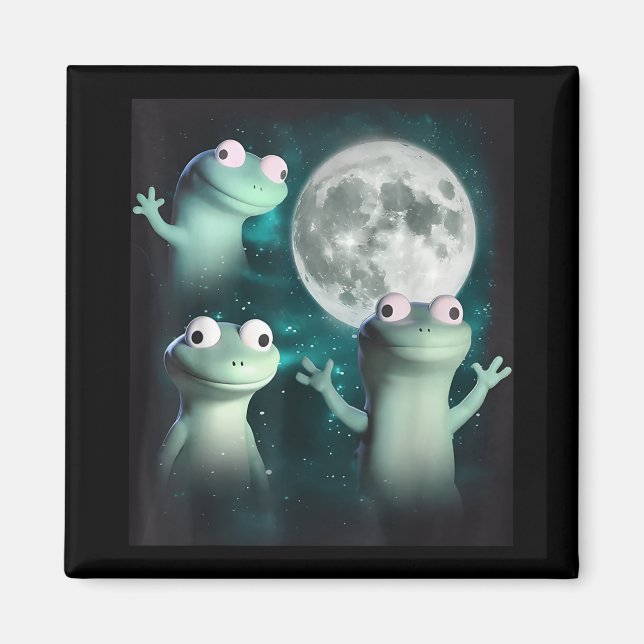 Aimant Lizard Lizard Lizard Lizard Funny Lizard Moon Tren (Devant)