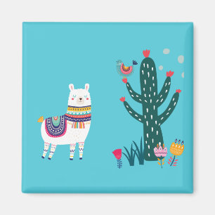 Aimant Llama Cute