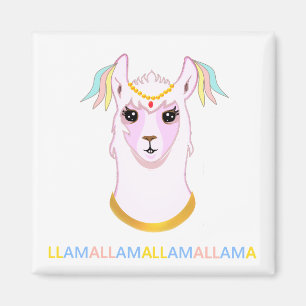 Aimant Llama Ornementé