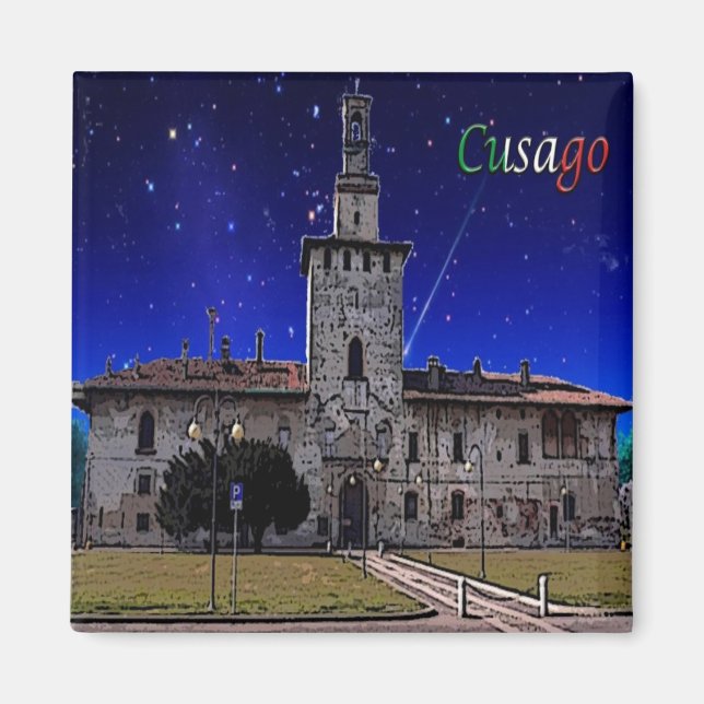 Aimant LMD083 CUSAGO, Château, Lombardie, Italie, Frigo (Devant)