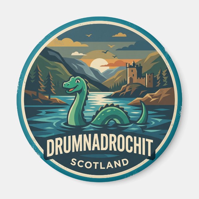 Aimant Loch Ness Écosse (Devant)