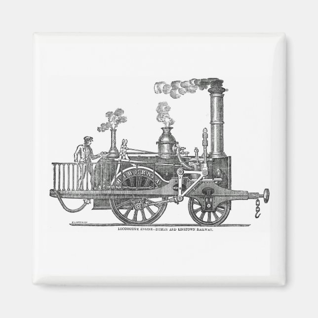 Aimant Locomotive à vapeur précoce (Devant)