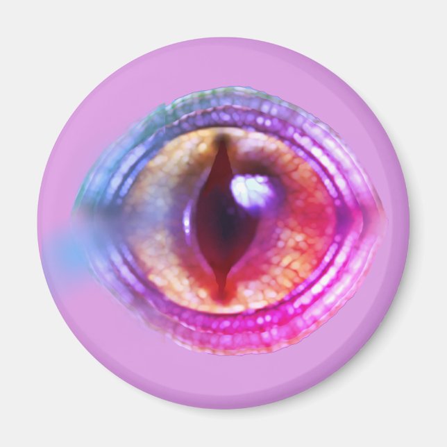 Aimant L'oeil du dragon d'Imaginaire violet enchanté (Devant)