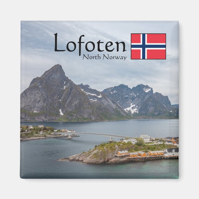 Aimant Lofoten Norvège Souvenir (Devant)