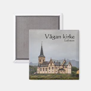 Aimant Lofoten Vagan Église Souvenir