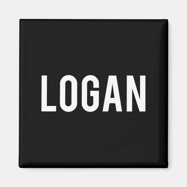 Aimant Logan - Cool New Funny Name Fan Gift Tee  (Devant)