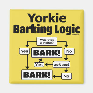 Aimant Logique d'écorçage Yorkie