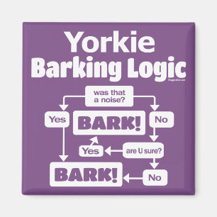 Aimant Logique d'écorçage Yorkie