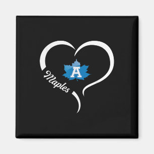 Aimant Logo Adrian Maples Slogan demi-coeur