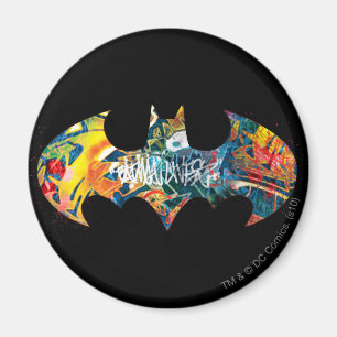 Aimant Logo Batman Neon/80s Graffiti
