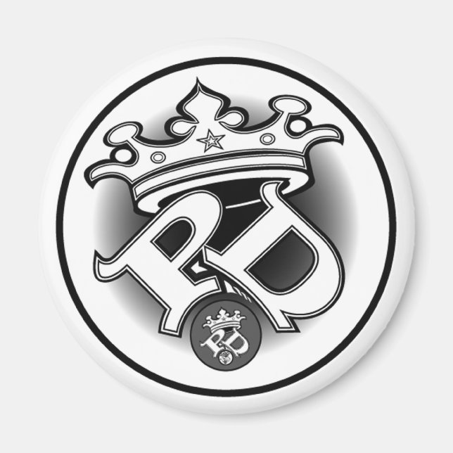 Aimant logo blanc Poe Dis (Devant)