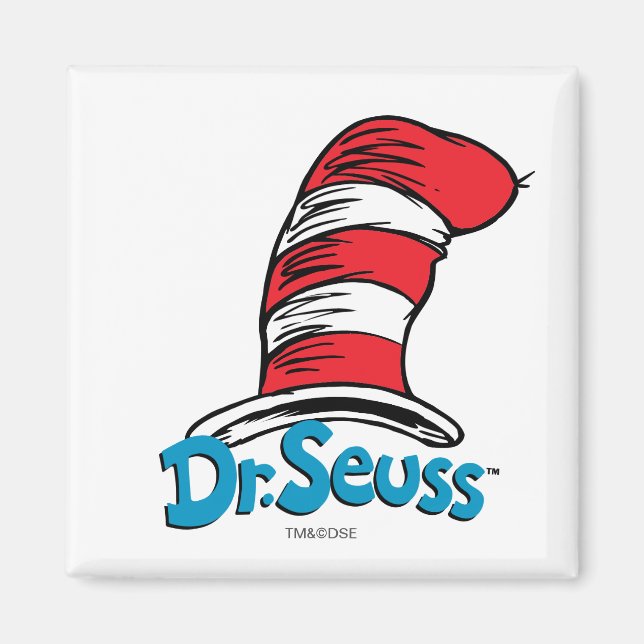 Aimant Logo chapeau de Dr Seuss (Devant)