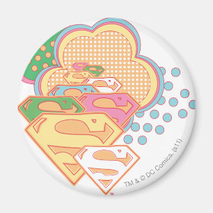 Aimant Logo coloré de nuage de Supergirl
