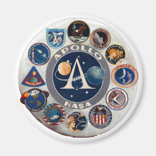 Aimant Logo commémoratif de programme Apollo