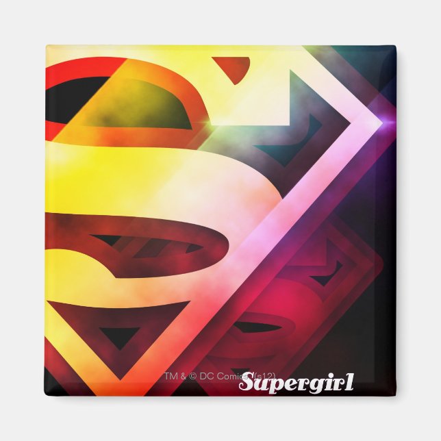 Aimant Logo couleur supergirl (Devant)