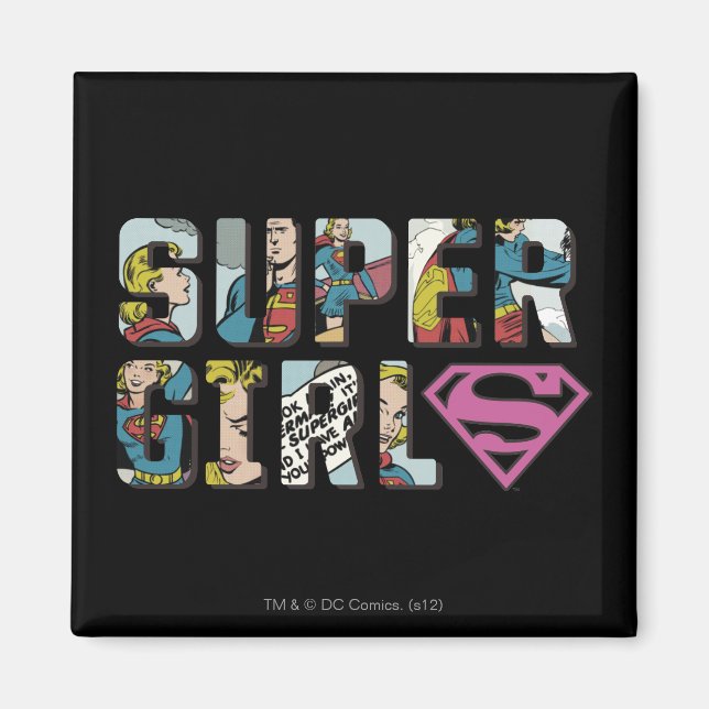 Aimant Logo de bande dessinée Supergirl (Devant)