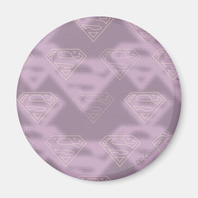 Aimant Logo de demi-ton violet supergirl (Devant)