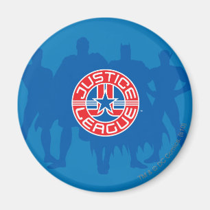 Aimant Logo de la Ligue de Justice et Arrière - plan de c