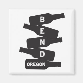 Aimant Logo de la pile de bouteilles de bière de l'Oregon