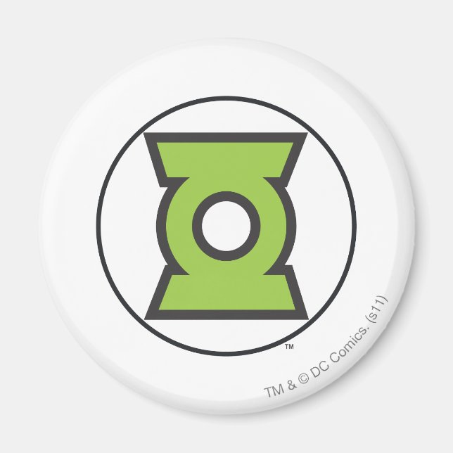 Aimant Logo de lanterne verte 11 (Devant)