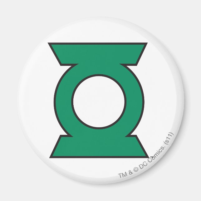 Aimant Logo de lanterne verte 15 (Devant)
