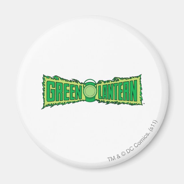 Aimant Logo de lanterne verte avec lanterne (Devant)