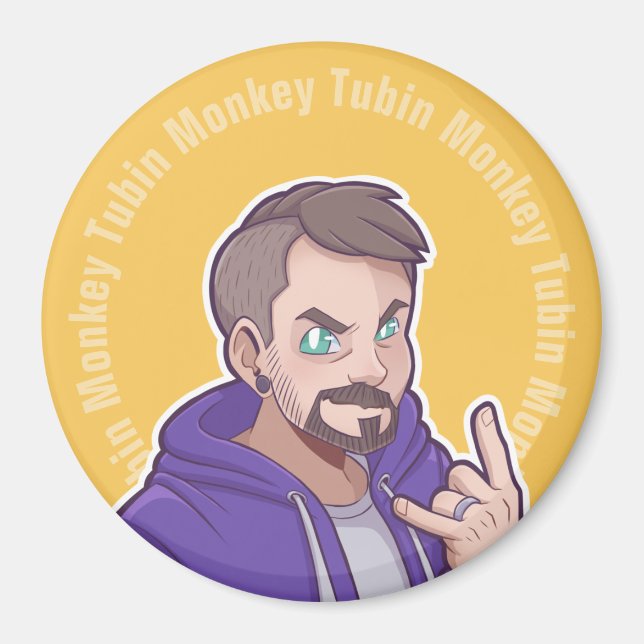 Aimant Logo de l'Sweat - shirt à capuche Tubin Monkey (Devant)