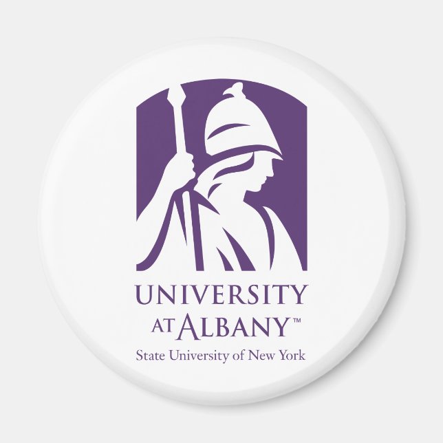 Aimant Logo de l'Université d'Albany (Devant)