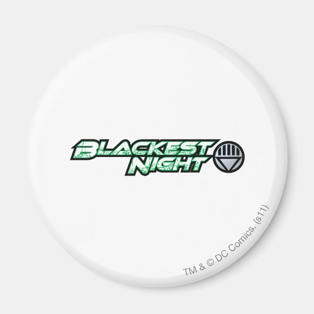 Aimant Logo de nuit le plus noir 2 (Devant)