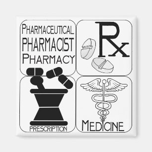 Aimant LOGO de pharmacien de pharmacie