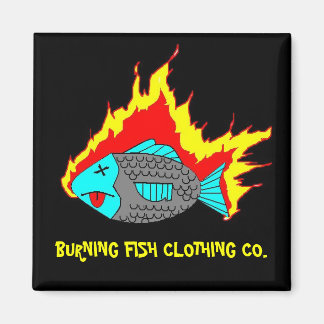 AIMANT LOGO DE POISSON BRÛLANT