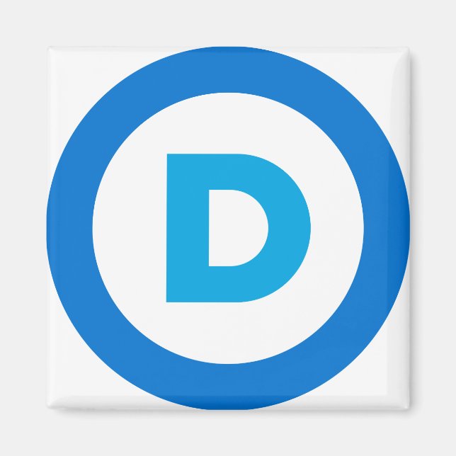 Aimant Logo démocratique (Devant)