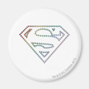 Aimant Logo d'ensemble d'arc-en-ciel de Supergirl