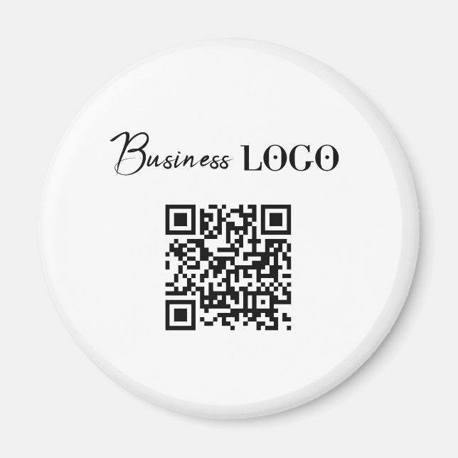 Aimant Logo d'entreprise Code QR promotionnel de la socié (Devant)