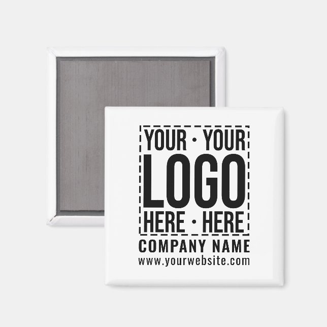 Aimant Logo d'entreprise personnalisé Entreprise Cool mod (Recto/Verso)