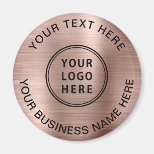 Aimant Logo d'entreprise Promotionnels Rose Gold
