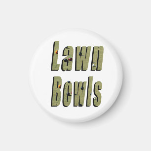 Aimant Logo Dimensionnel De La Pelouse Bowls